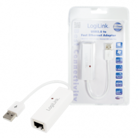 Logilink Fast Ethernet USB 2.0 to RJ45 Adapter: RJ-45
