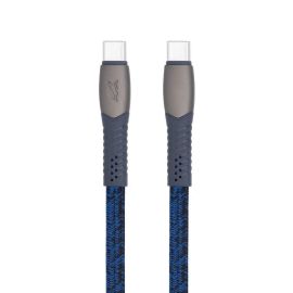 CABLE USB-C TO USB-C 1.2M/BLUE PS6105 BL12 RIVACASE