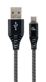 CABLE USB-C 2M BLACK/WHITE/CC-USB2B-AMCM-2M-BW GEMBIRD