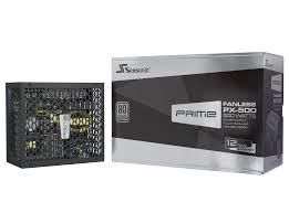 SEASONIC PRIME Fanless PX 500 Watts Efficiency 80 PLUS