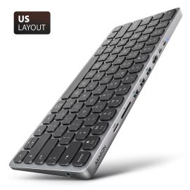 KEYBOARD + I/O HUB 9IN1/0.6M HMC-KB-US AXAGON