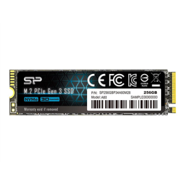 Silicon Power | SSD | P34A60 | 256 GB | SSD interface PCIe Gen3x4 | Read speed 2200 MB/s | Write spe