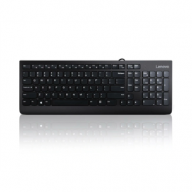 Lenovo USB Keyboard 300 Standard Wired Complete ergonomic design. Spill resistant keys with board dr