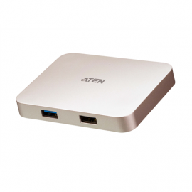 Aten USB-C 4K Ultra Mini Dock with Power Pass-through USB 3.0 (3.1 Gen 1) ports quantity 1