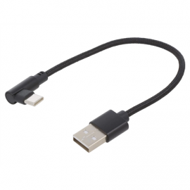 Gembird Angled USB Type-C charging and data cable CC-USB2-AMCML-0.2M 0.2 m