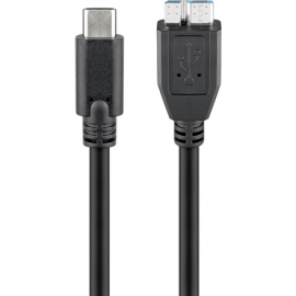 Goobay 67995 USB-C to micro-B 3.0 cable  Round cable