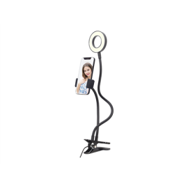 Gembird Selfie ring light with phone holder Gembird | Selfie ring light with phone holder | LED-RING