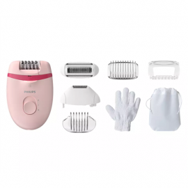 Philips Corded Compact Epilator BRE285/00 Satinelle Essential White/Pink