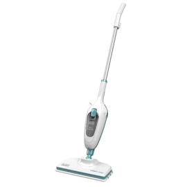 BLACK & DECKER | Steam mop | FSMH13E10-QS | Power 1300 W | Water tank capacity 0.38 L | White/Blue