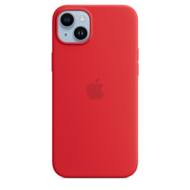 Apple 14 Plus Silicone Case with MagSafe Red