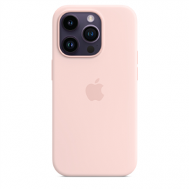 Apple 14 Pro Silicone Case with MagSafe Chalk Pink