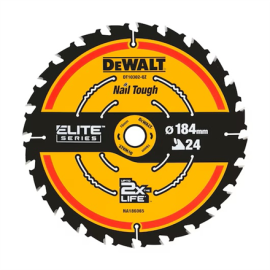 DEWALT | DT10302-QZ EXTREME 2nd Fix Circular Saw Blade 184mm 16mm Bore 24T