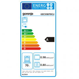 Gorenje Cooker GECS5B70CLI Hob type Vitroceramic