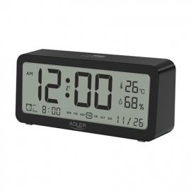 Adler Alarm Clock AD 1195b Black