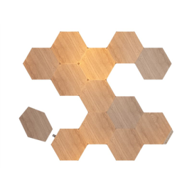 Nanoleaf Elements Wood Look Hexagons Starter Kit (13 panels) Nanoleaf | Elements Wood Look Hexagons 