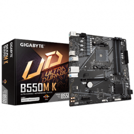Gigabyte B550M K 1.0 M/B Processor family AMD