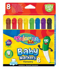 Flomasteriai Colorino Kids Baby, 8 spalvų