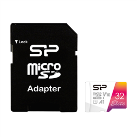 Silicon Power microSDHC UHS-I Memory Card Elite 32 GB