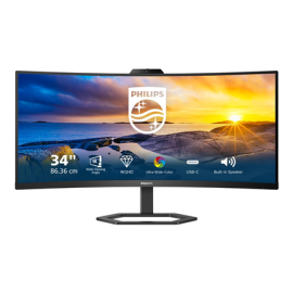 Philips Monitor with Windows Hello Webcam 34E1C5600HE/00 34 " VA 3440 x 1440 pixels 21:9 4 ms 300 cd