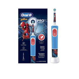 Oral-B | Electric Toothbrush | Vitality PRO Kids Spiderman | Rechargeable | For kids | Number of bru