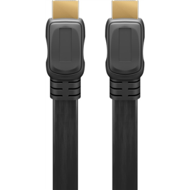 Goobay High Speed HDMI Flat Cable with Ethernet  61279 Black