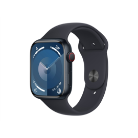 Apple Watch Series 9 GPS + Cellular 45mm Midnight Aluminium Case with Midnight Sport Band - M/L App