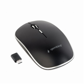 Gembird Silent Optical Mouse MUSW-4BSC-01 Black USB-C Wireless