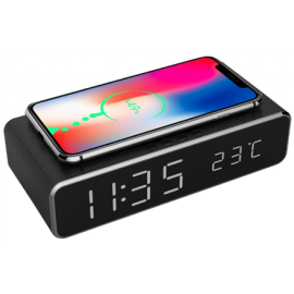 Gembird DAC-WPC-01 Digital alarm clock with wireless charging function