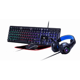 Gembird 4-in-1 Backlight Gaming Kit "Ghost" GGS-UMGL4-02 Gaming Kit Wired US USB