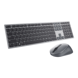 Premier Multi-Device Keyboard and Mouse | KM7321W | Wireless | Ukrainian | Titanium Gray | 2.4 GHz
