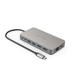 HyperDrive Universal USB-C 10-in1 Dual HDMI Mobile Dock | Ethernet LAN (RJ-45) ports 1 | HDMI ports 