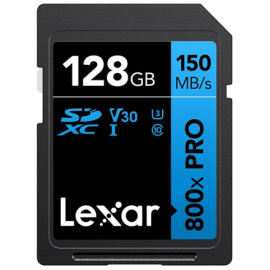 Lexar Memory Card | Professional 800x PRO | 128 GB | MicroSDXC | Flash memory class UHS-I