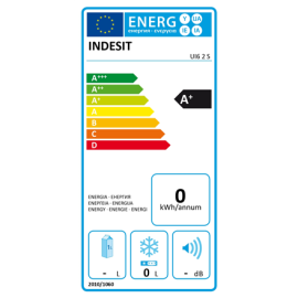 INDESIT | Freezer | UI6 2 S | Energy efficiency class E | Upright | Free standing | Height 167 cm | 