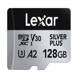 Lexar SILVER PLUS | 128 GB | microSDXC | Flash memory class 10