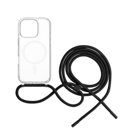 Fixed | MagPure Neck | Back Cover with Lanyard | Apple | iPhone 16 Pro Max | TPU | Clear