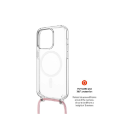 Fixed | MagPure Neck | Back Cover with Lanyard | Apple | iPhone 16 Pro Max | TPU | Clear