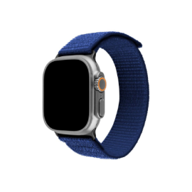 Fixed | Sporty Strap for Apple Watch Ultra 49mm | 160-210 mm | Dark Blue | Nylon