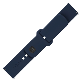 Fixed | Sporty Strap Set with Quick Release 20mm for Smartwatch | 160-235 mm | Blue | Silicone