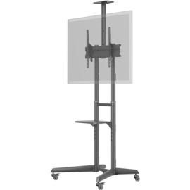 Goobay Floor stand | 59508 TV Presentation Stand Pro (Size L) | Adjustable Height