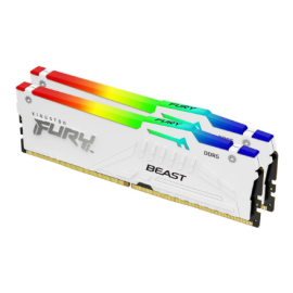 Kingston KF560C30BWEAK2-32 32GB 6000MT/s DDR5 CL30 DIMM (Kit of 2) FURY Beast White RGB EXPO | Kings