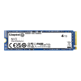 Kingston SSD | NV3 | 4000 GB | SSD form factor M.2 2280 | Solid-state drive interface PCIe 4.0 x4 NV