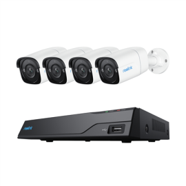 Reolink | Super HD Security Camera System | NVS8-5MB4 | Bullet | 5/4 MP | f=4.0mm fixed; F=2.0 | Pow