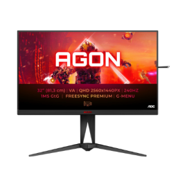 AOC AG325QZN/EU | 32 " | VA | QHD | 16:9 | 240 Hz | 1 ms | 2560 x 1440 pixels | 400 cd/m² | HDMI por