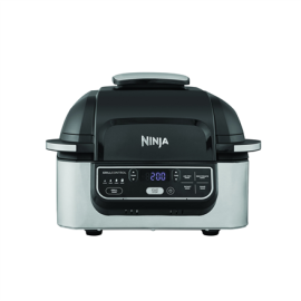 NINJA | Hot Air Fryer | AG301EU | Capacity 5.7 L | Cyclonic Air Technology | Black/Stainless Steel