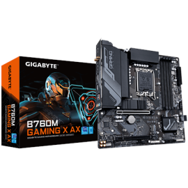 Gigabyte B760M GAMING X AX | Processor family Intel | Processor socket LGA1700 | DDR5 DIMM | Support