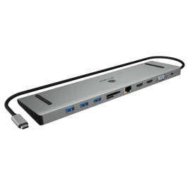 Raidsonic Docking Station | IB-DK2106a-CPD | Ethernet LAN (RJ-45) ports 1 | VGA (D-Sub) ports quanti