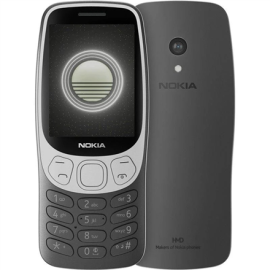 Nokia 3210 4G (2024) (TA-1618) | Grunge Black | 2.4 " | TFT | 128 MB | 64 MB | Dual SIM | Bluetooth 