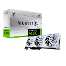 MSI GeForce RTX 5080 16G VENTUS 3X OC WHITE | NVIDIA | 16 GB | GeForce RTX 5080 | GDDR7 | HDMI ports