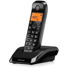 Motorola Digital Cordless Telephone | S1201B | Built-in display | Black