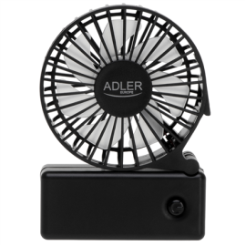 Adler Foldable mini fan | AD 7336 | Desk fan | Black | Diameter 6.5 cm | Number of speeds 1